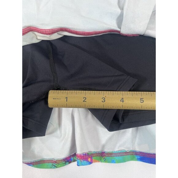 Donajo Dona Jo Sz 2 Colorful Surreal Print Pleated Tennis Pickleball Skirt Skort - Picture 3 of 7